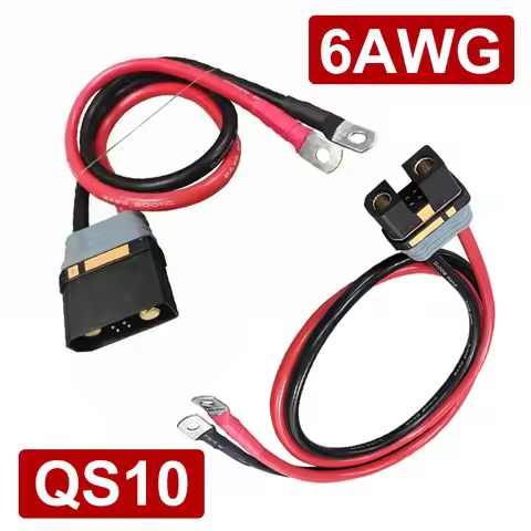 QS10 300A High Current Battery Connector 6AWG/16mm² Spark Proof Emote Control Drones/Robots Male Fem