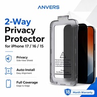 Anvers Privacy Screen Protector Tempered Glass for iPhone 17 Pro Max/16 Pro Max/16e/15/14/13/12
