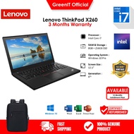 LENOVO THINKPAD X270 12.5" INTEL CORE i7/i5 6TH GEN 8GB RAM 256GB SSD WIN10 BUDGET LAPTOP 3M WARANTI