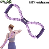 SONGGUIFA Yoga Tensioner, 10/15/20 Pounds Resistance Multi-functional 8-Line Puller, Portable Elasti