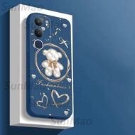 เคส Vivo Y19S กรณีโทรศัพท์อ่อนกรณีป้องกันเรียบหมีออกแบบ