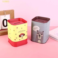 NORMAN Cash Box Lovely Home Decoration Tinplate Save Money Giraffe Animal High-Capacity Money Box