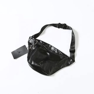 Jordan  金屬飛人 logo 皮質質感腰包胸包斜挎包基礎款背包