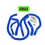 AJI RACING  RADIATOR SILICONE HOSE + CLIP SCOOTER XMAX250 V1-V3 & XMAX300 V1-V3 & XMAX V1-V3