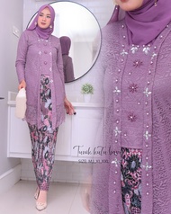 SET TUNIK KUTU BARU PAYET~KEBAYA PESTA MODERN BUSUI~ATASAN BROKAT