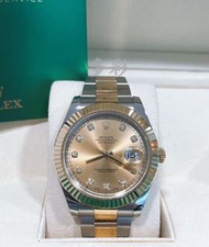 👑[現貨]🔥🔥Rolex Datejust 勞力士日誌型系列 116333 金面鑽刻 41mm錶徑 18k間黃金 自動機械 有保卡 rolex/rolex submariner/rolex dayto