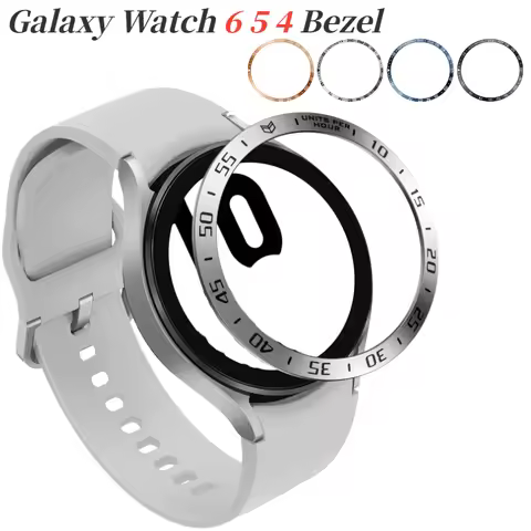 Metal Bezel For Samsung Galaxy Watch 6/5/4 40mm 44mm Time Speed Scale Frame Ring Watch 6 Classic 47m