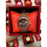 Fossil ladies rubber strap watch