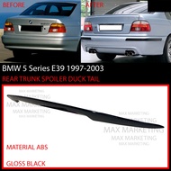 BMW 5 SERIES E39 1997-2003 REAR TRUNK SPOILER DUCK TAIL WITH PAINT ABS SKIRT LIP BODYKIT