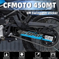 3M Motorcycle Swing Arm Decal Waterproof Rotating Shaft Swingarm Sticker For CFMOTO 450MT 450 MT cfm