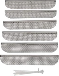 Valterra A10-1313VP Bug Screen (RV for RV Fridge Vents, 1.5" X 8.1", 6 Pack),1 Pack
