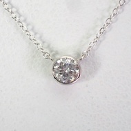 [New] PT900/SV925 Diamond 0.18ct Sweklin necklace/Pendant [F2-8]