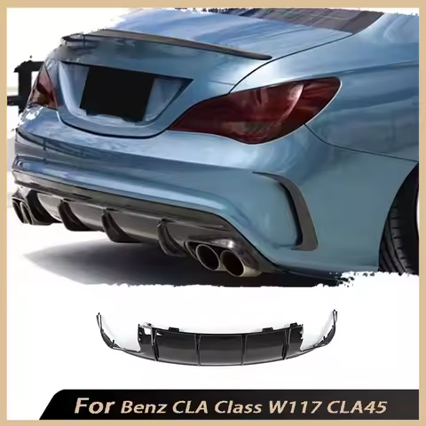 For Mercedes Benz CLA Class W117 CLA180 CLA200 CLA250 CLA260 CLA45 2016 2017 2018 Carbon Fiber Rear 