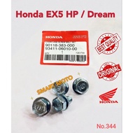 Original Honda EX5 High Power Dream C70 GBO GBOJ Chain Cover Case Screw Bolt Set Skru Peti Rantai Se