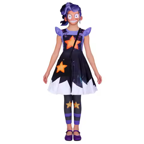 Horror Game Play Time Lily 3D Cosplay Costume Girls Dress Up Bobi 5 Puppet Lily Children's Clothes H