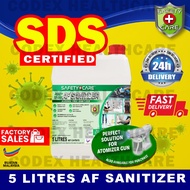 🔥SDS CERTIFIED🔥 Safety Care 5L AF Sanitizer Sanitiser 5Litres 消毒液 消毒水 Disinfectant Wholesale Kill Virus penyembur