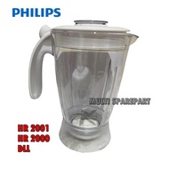 [SIAP KIRIM] GELAS BLENDER PHILIPS HR 2001 HR 2000 FULL SET PLASTIC JAR PHILIP