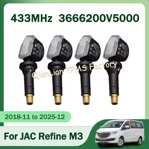 1/4pcs 433MHz 3666200V5000 Tyre Pressure Monitoring System TPMS Sensor For JAC Refine M3 M4 E4 R3 S2