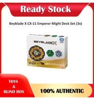 [100% Authentic] Beyblade X CX-11 Emperor Might Deck Set (3x)