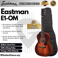 Eastman E1-OM Ochestra Solid Sitka Spruce Top & Solid Sapele Back and Sides - Classic ( E1OM-CLA / E