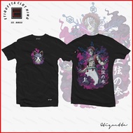 NS Demon Slayer Anime Unisex Short Sleeve Tops Fashion Akaza Graphic Cosplay Tee Casual Loose Shirt 