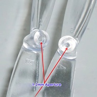 【Bestseller】 2pcs 66mm Transparent Propellers Fit 1020 Coreless Motor 1.2mm Cw Ccw Props Spare Parts