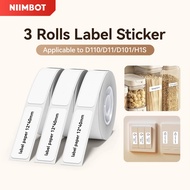 【3 Rolls Set】Niimbot D11/D110/D101 Label Sticker Waterproof Label Paper