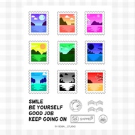 Love yourself stamp sticker sheet by boba._.studio