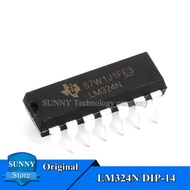 10Pcs Original LM324N DIP-14 LN324 DIP14 Operational Amplifier IC New Original