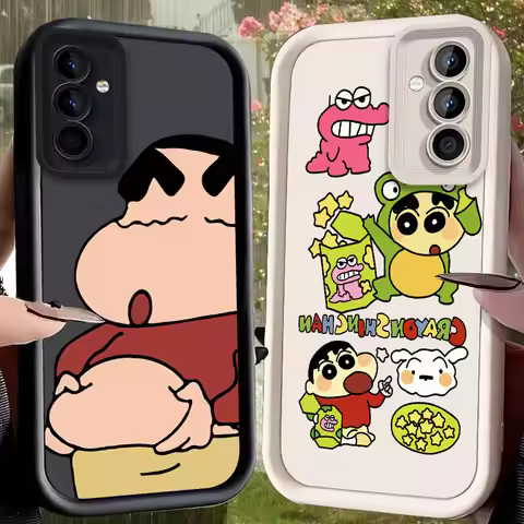 C-Crayon S-ShinChan Case for Samsung Galaxy S25 S24 S23 S22 S21 Ultra Plus S20 FE A73 A72 A71 A56 A5