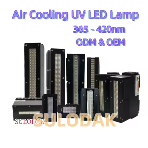 Air cooled UV LED curing lamp UV flatbed printer inkjet printer UV glue resin ink curing 365nm 395nm