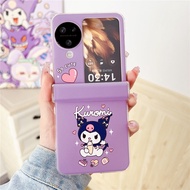 เคส OPPO Find N3 Flip สำหรับ OPPO Find N3 Flip (CPH2519)【เคสโทรศัพท์มือถือแบบแข็ง ฝาพับ ลายการ์ตูนหมี พร้อมสายคล้องมือ】-Y4