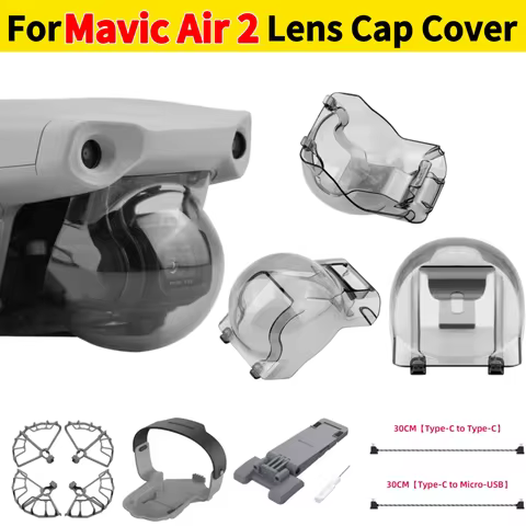 For Mavic Air 2 Drone Gimbal Protector Cover for Mavic Air 2 Drone Lens Cap Cover Camera Lens Cap Gi