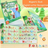 EduElite Magnetic Alphabet Spelling Book - Phonics Learning Toy With 26 Letters Educational Word Gam