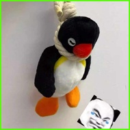 ◡ ▗ KAYLOS Pingu Plush Toy, Stuffed Animal Hang Rope Pingu Doll Pendant, Kids Toy Funny Cartoon 18c