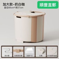 OTHER - 加大號有蓋家用免安裝洗澡浴桶成人浴缸盆兒童洗澡桶可折疊多功能泡澡桶（平行進口）