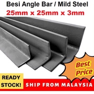 ANGLE BAR Mild Steel size 1" x 1" Tickness 3mm(Besi)Angle Bar Angle Tube