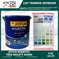 Cat Tembok Interior Jotun Majestic True Beauty Sheen Warna White 2.5 L