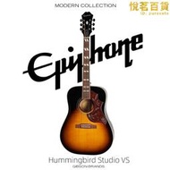 epiphone易普鋒 蜂hummingbird studio vs日落色民謠木吉他電箱