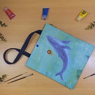 Sunny Bag x Kami創作森林 文青包-大頭獅與鯨魚