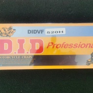 D.I.D Motorcycle Chain 520 Quantity 120L -520H
