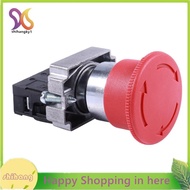 22mm NC Red Mushroom Emergency Stop Push Button Switch 600V 10A ZB2-BE102C XB2-BS542X1