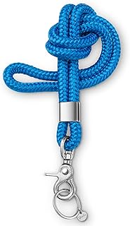 [Test Very Good, Note 1.1] Key Ring with Lanyard for Key Rings with Carabiner as Card Holder, German