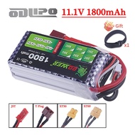 3S Lipo Battery 11.1V 1800mAh 40C~60C Battery RC Car For FPV RC Drones Helicopter Remote Control Toy