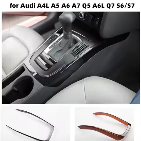 For Audi A4L A5 A6 A7 Q5 A6L Q7 S6/S7 Accessories Carbon Fiber Pattern Central Control Protection St