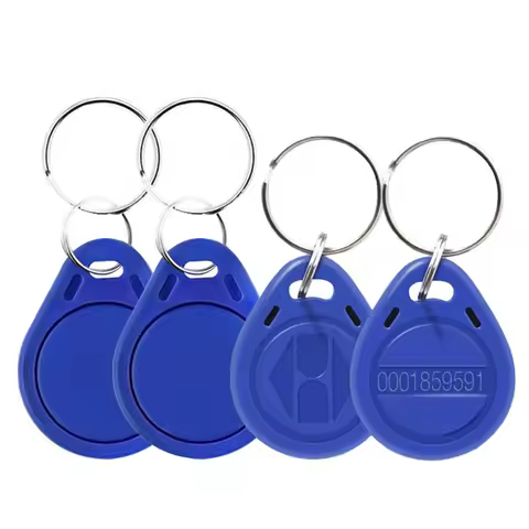 EM4100 125khz 13.56MHZ ID IC Keyfob RFID Tag Tags llaveros Porta Chave Card Sticker Key Fob Token Ri