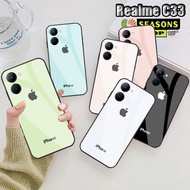 [Realme C33] Realme C33 Glass Softcase - Realme C33 Glass Glitter Softcase - Realme C33 Softcase - R