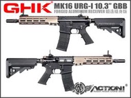【Action!】售完）GHK MK16 URG-I 10.3吋 GBB《2022年最新 鍛造槍身 Colt授權》