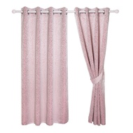 Davinci Printed Window Curtain A71414RR 6WD Red