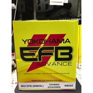 YOKOHAMA M42L EFB ADVANCE M42 (I-STOP) CAR BATTERY BATERI KERETA